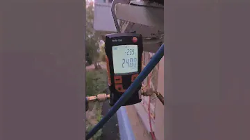 вакуумирование кондиционера по прибору TESTO 552