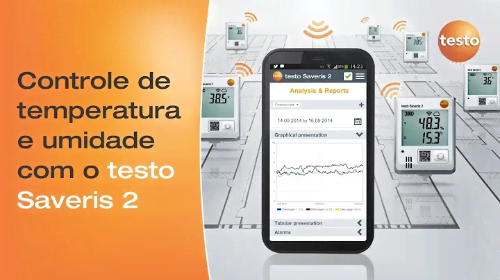 Sistema de monitoramento de dados testo Saveris 2