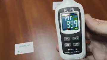 Мини шумомер MT-911A FLUS с цветным дисплеем и встроенным термометром