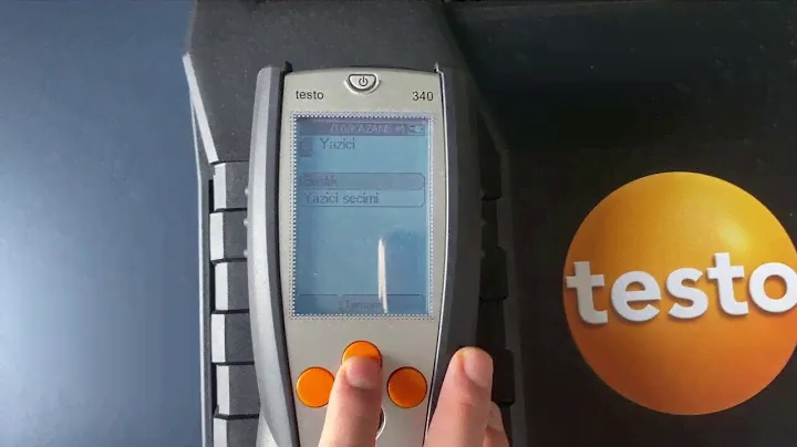 Test Teknik - testo 340 cihaz menüsü