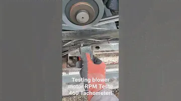 Testo 460 Tachometer Blower Motor RPM testing: 1750 RPM motor