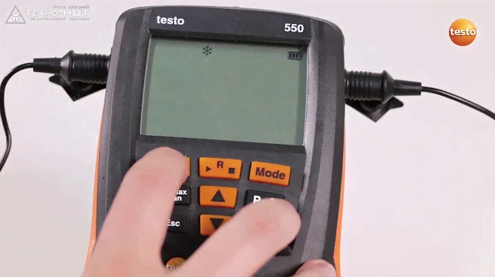 Testo 549 / 550 / 557. Базовые настройки