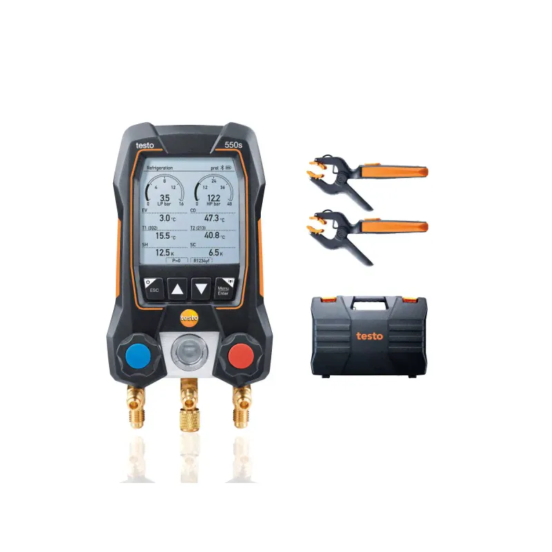 Цифровой манометрический коллектор TESTO 550s комплект 2 в кейсе-2