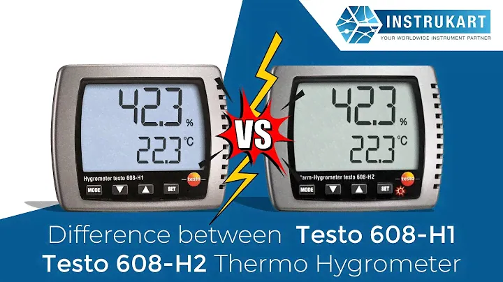 Difference between Testo 608-H1 Testo 608-H2 Thermo Hygrometer | Instrukart