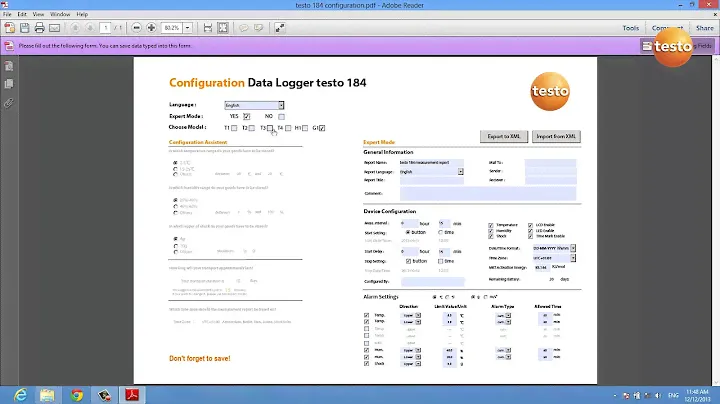 testo 184 USB Data Logger - Step 1 - How to Configure