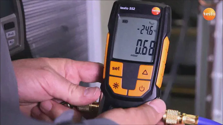 testo 552. Вакууммирование холодильной системы