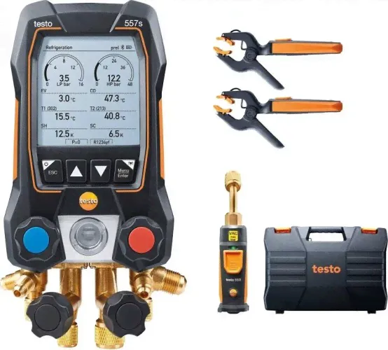 Цифровой манометрический коллектор Testo 557 s комплект 1 в кейсе [05645571]-1