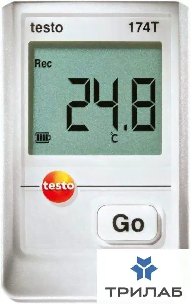 Мини-логгер данных температуры, 1-канальный, testo 174T, Testo-0