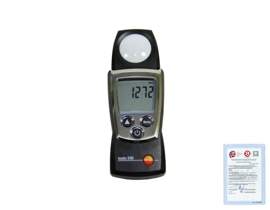 Поверка люксметра Testo 540-3