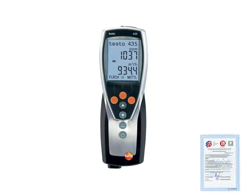 Поверка многофункционального прибора Testo 435-3