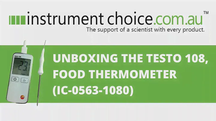 Unboxing the Testo 108, Food Thermometer (IC-0563-1080)