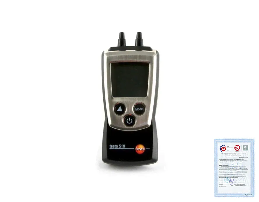 Поверка манометра Testo 510-3