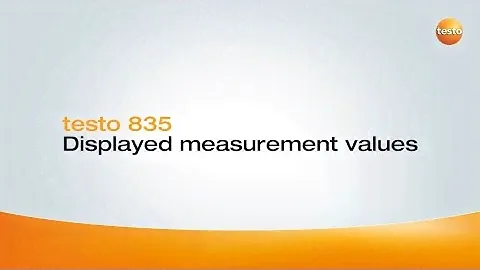 How to testo 835-H1 - Displayed measurement values (5/6)