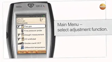 Fluegas analyser testo 330 - Short version | Be sure. Testo