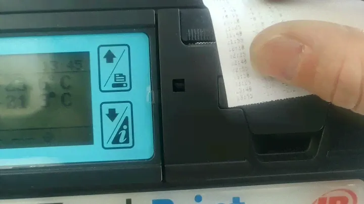 Как снять распечатку🧾📝📈📉 и настроить дату🗓️ на регистраторе TouchPrint (Тачпринт). ThermoKing.