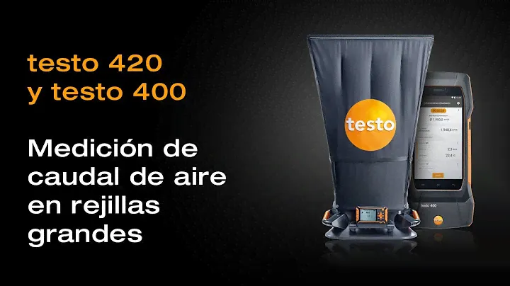 Testo 420: medición de caudal del aire junto al testo 400 | Be sure. Testo
