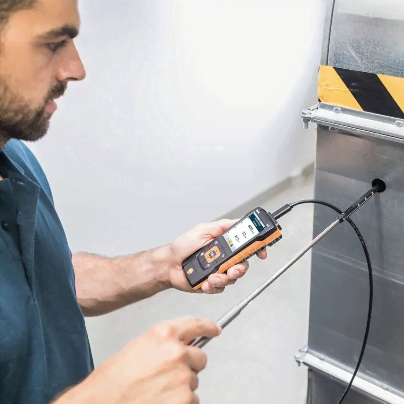 Testo 440. Комплект уровня комфорта с Bluetooth зондом СО2, зондом турбулентности и кейсом-3