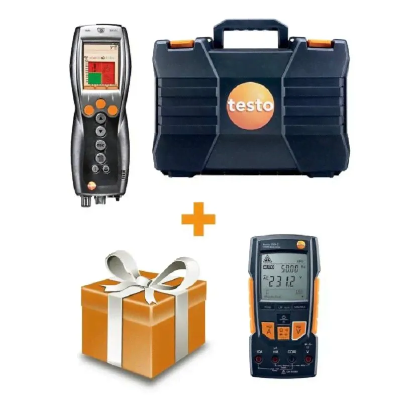 Комплект testo 330-1 LL + Мультиметр testo 760-2 с магнитным креплением-0