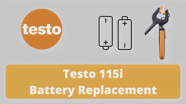 Testo 115i Battery Replacement - 60 Seconds or Less - Simple, Easy, Fast