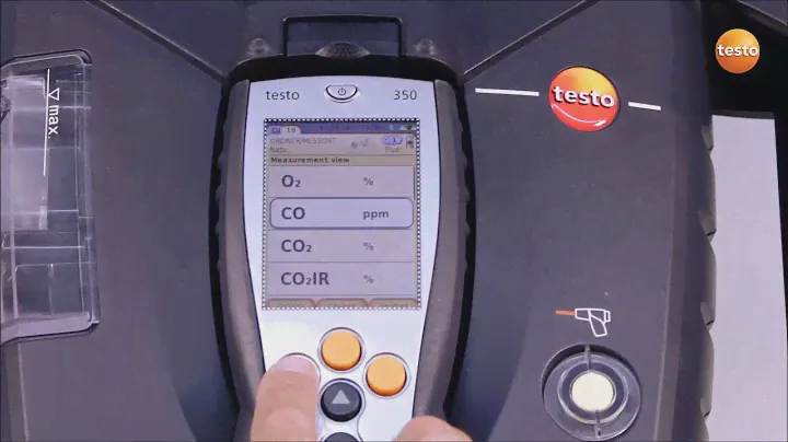 testo 350 Gas Analyser - Step 2 - How to Configuring The Display