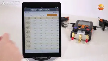 Testo 549 / 550 / 557. Мобильное приложение. Отображение данных измерения