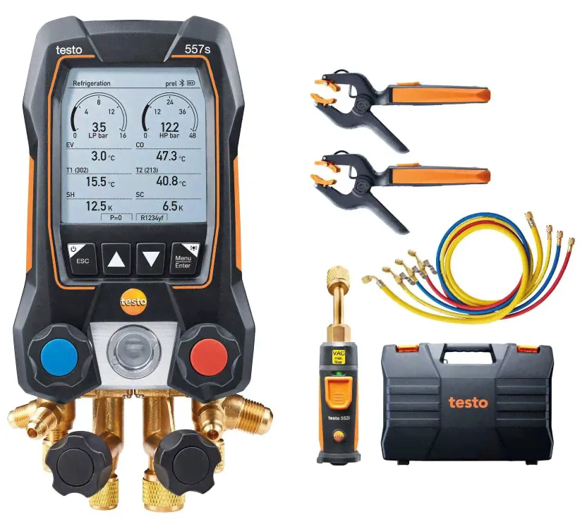 Testo 557s комплект 2 Цифровой манометрический коллектор