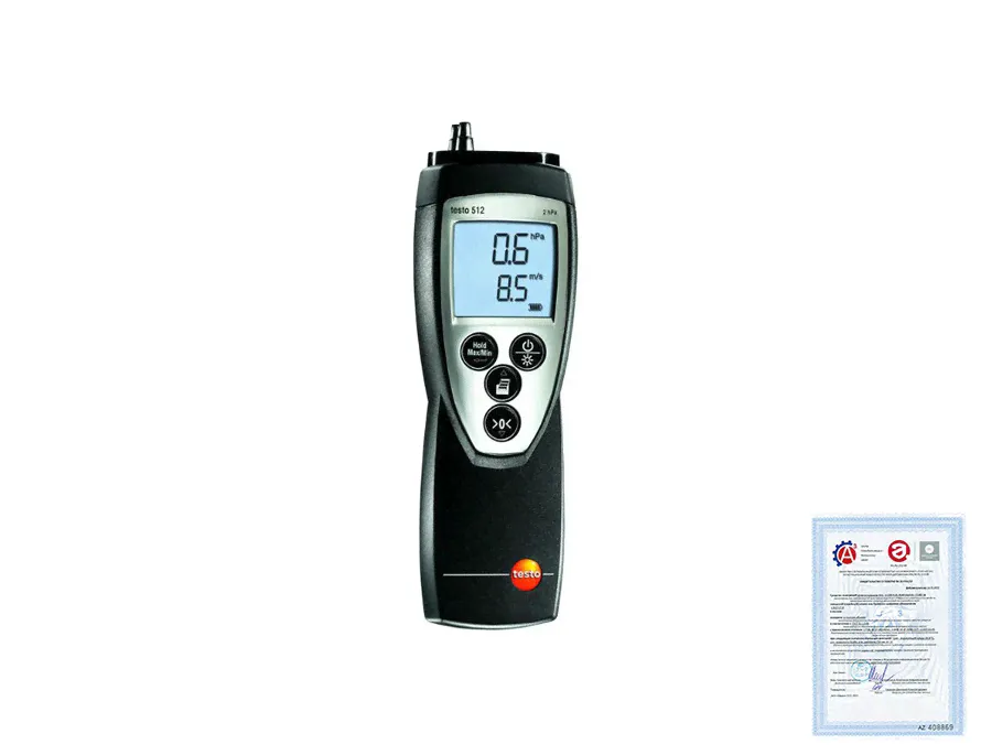 Поверка манометра Testo 512-2