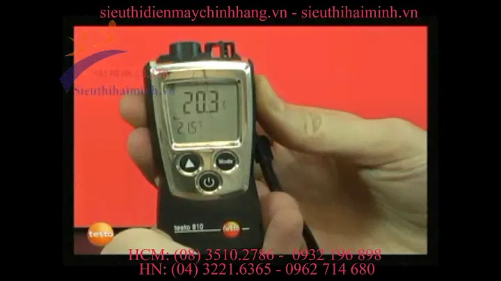 Giới thiệu súng đo nhiệt độ  hồng ngoại Testo 830 - 810 - 845