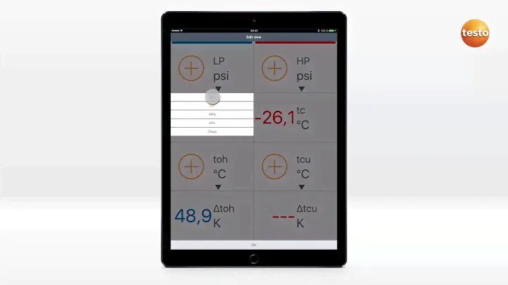 05. testo Smart Probes App. Проведение измерений на холодильных системах с 2 мя testo 549i, 2 мя tes