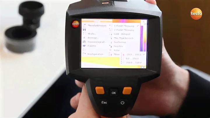 How to - testo 875 -1i - Setting The Measuring Range And Using The High Temperature Option